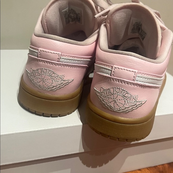 Jordan Pink and White Women's Sneakers - Picture 3 of 5